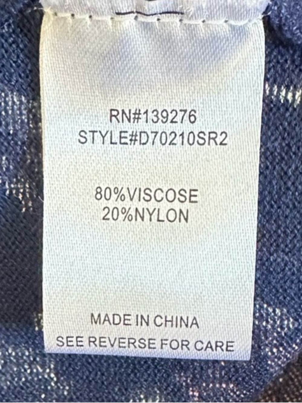 Daniel Rainn Floral Halter Sweater Tank Navy Knit Stretch Size L NWOT - Picture 7 of 7